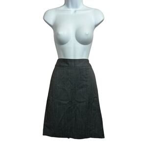 J.Crew Factory Gray Pencil Skirt Sz 4 Wool Blend Lined Office Business